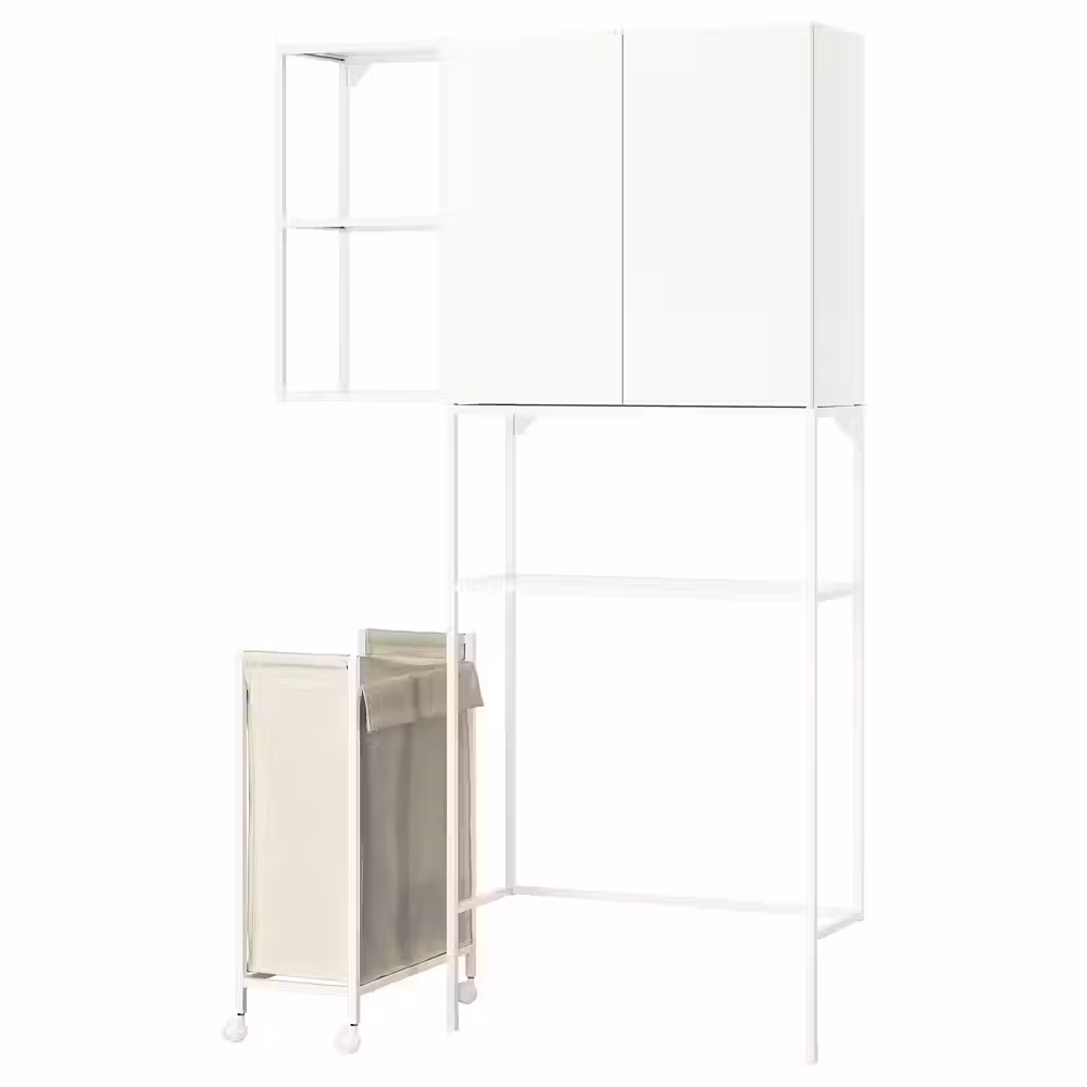 ENHET Комбинация д/хранения - белый 120x32x204 см - фото 1