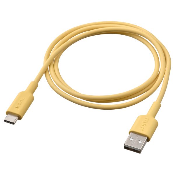 Кабель USB-A–USB-C, светло-желтый, 1 м IKEA SITTBRUNN 805.394.83 - фото 1