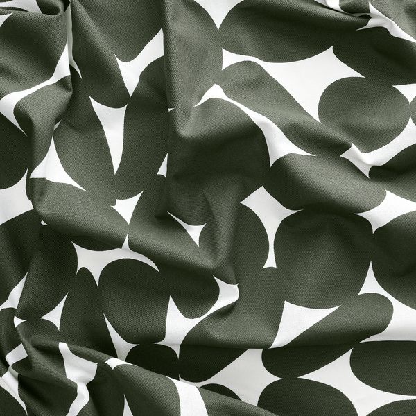 Гардины, 2 шт., 145x300 см, белый, темно-зеленый IKEA ROSENANEMON 905.401.55 - фото 5