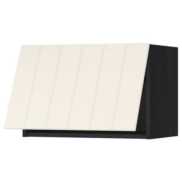 Горизонтальный навесной шкаф МЕТОД, черный, Хитарп белый с оттенком - схема-чертеж с размерами