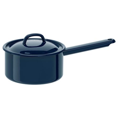 Ковш с крышкой, эмалированная сталь 2 л IKEA VARDAGEN ВАРДАГЕН 203.911.25