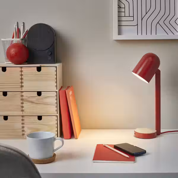 ENSMÄRKE Настольная лампа - красный - фото 2