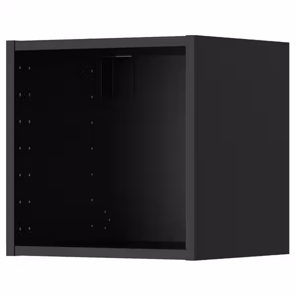 METOD Каркас навесного шкафа - черно-серый 40x37x40 см - схема-чертеж с размерами
