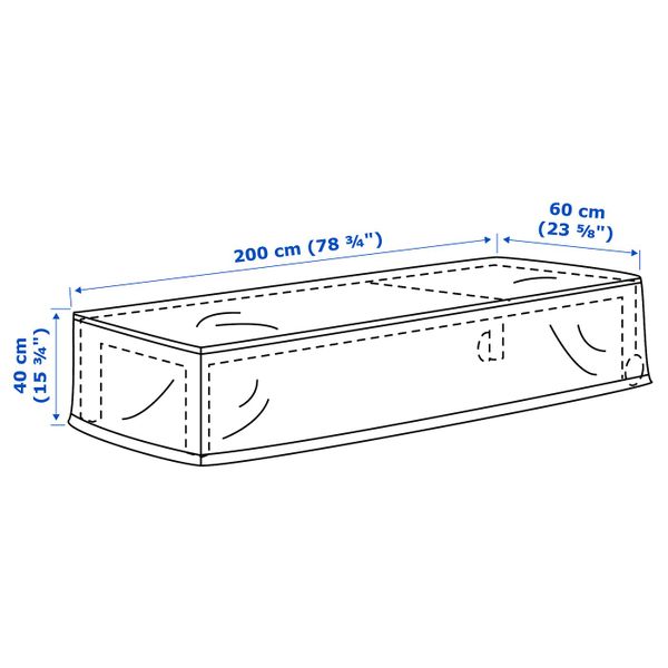 IKEA, дополнительный ракурс - схема-чертеж с размерами