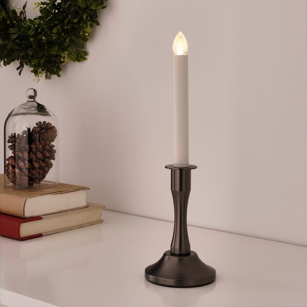 Светодиодная подсвечник на батарейках, черный IKEA STRÅLA СТРОЛА 604.766.17 - фото 3