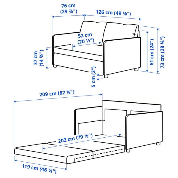 IKEA, дополнительный ракурс - схема-чертеж с размерами