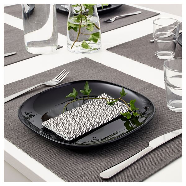 Салфетка бумажная ВОРКУЛ, черный/белый, различные орнаменты (33x33 см) - фото 3