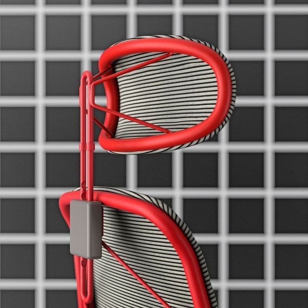 Стул для геймеров, серый, красный IKEA STYRSPEL 605.260.85 - фото 3