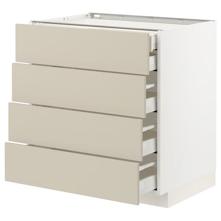 METOD / MAXIMERA Напольный шкаф 4фасада/2нзк/3срд ящ