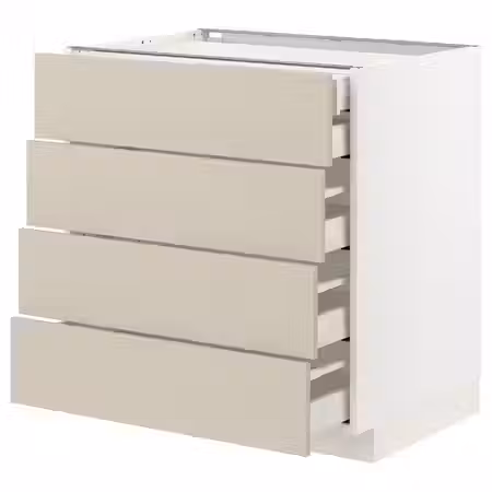 METOD / MAXIMERA Напольный шкаф 4фасада/2нзк/3срд ящ