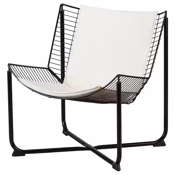 SKÅLBODA СКОЛБОДА Кресло - чёрный/Ransta бежевый - фото 1