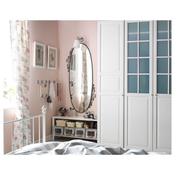 Зеркало, овал 70x150 см IKEA EKNE ЭКНЕ 003.688.71 - схема-чертеж с размерами