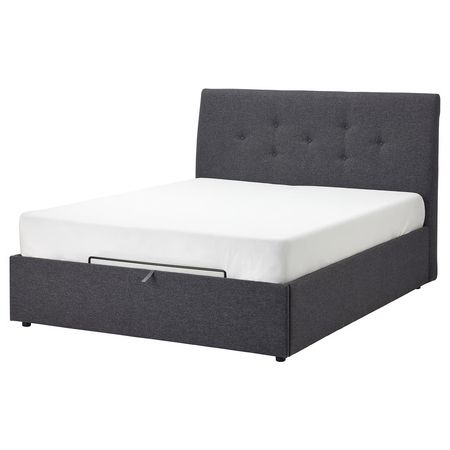 IDANÄS Тахта с обивкой - Gunnared темно-серый 160x200 см