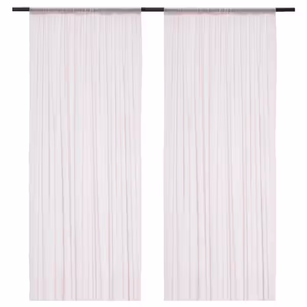 HILDRUN Гардины, 2 шт. - розовый точечный 145x300 см - фото 1