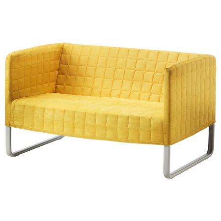 Диван 2-местный КНОППАРП, ярко-желтый
