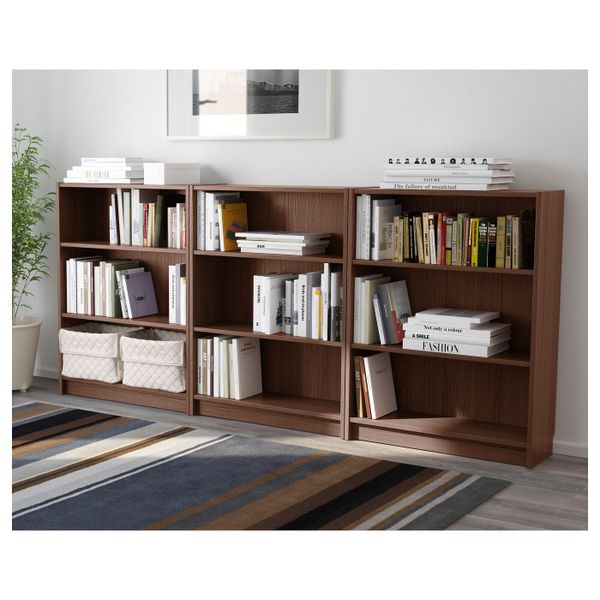 Стеллаж, коричневый ясеневый шпон 240x28x106 см IKEA BILLY БИЛЛИ 192.435.41 - фото 2