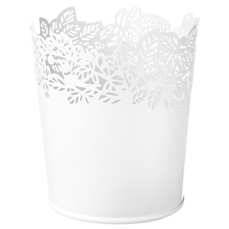 Кашпо, белый, 9 см IKEA SAMVERKA САМВЕРКА 503.887.39