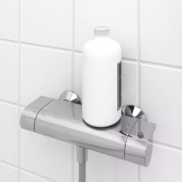 VALLAMOSSE Термостатический смеситель д/душа - хромированный 150 мм - фото 3