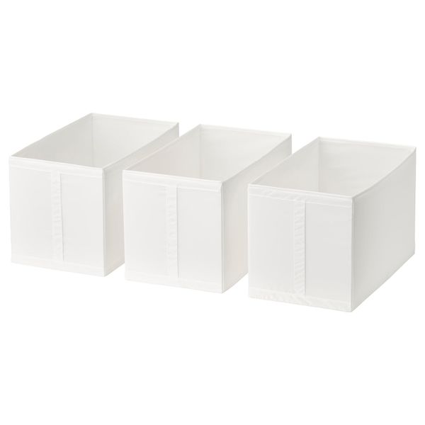 Коробка, белый 31x55x33 см IKEA SKUBB СКУББ 603.751.09 - фото 1