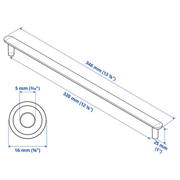 IKEA, дополнительный ракурс - схема-чертеж с размерами