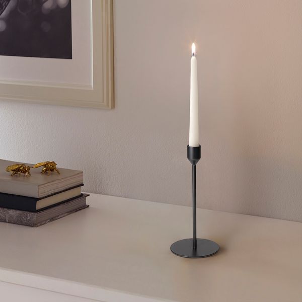 Подсвечник, 22 см, черный IKEA DIPLOMATISK 405.179.68 - фото 3
