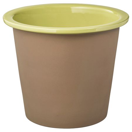 Кашпо, для дома, улицы желто-зеленый 19 см IKEA БЕРГАМОТТ 404.522.26