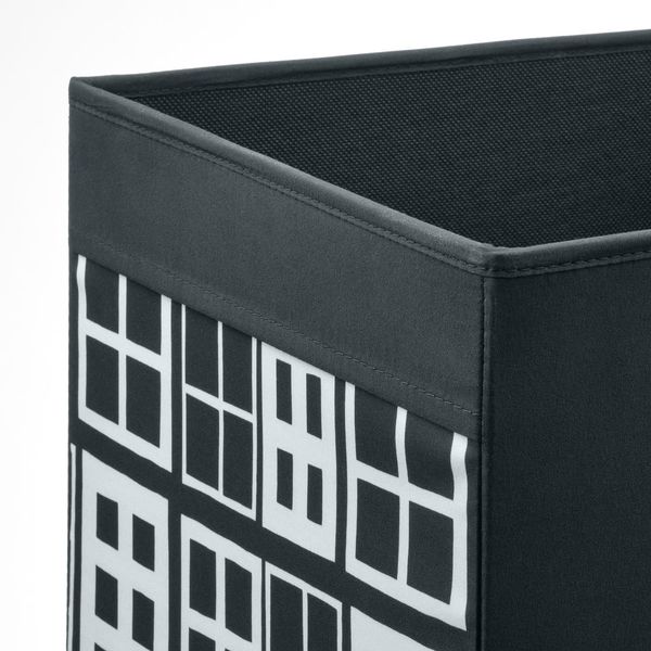 DRÖNA Коробка - чёрный/с рисунком 33x38x33 см - фото 5