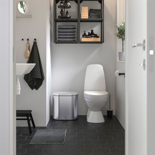 Ведро с откидной крышкой, нержавеющая сталь, 20 л IKEA STABBEN 205.112.17 - фото 5