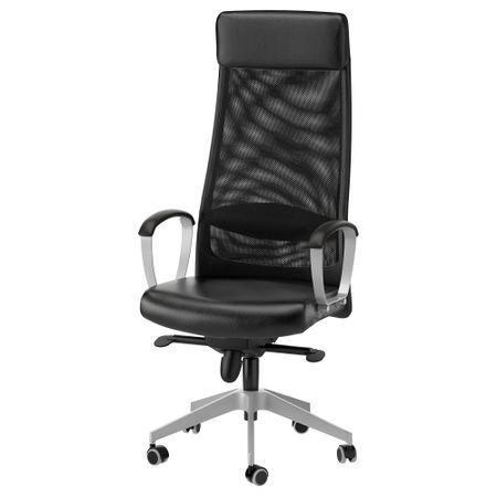 Рабочий стул МАРКУС, Глосе черный Робуст черный