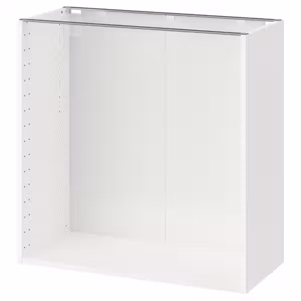 METOD Каркас напольного шкафа - белый 80x37x80 см - схема-чертеж с размерами
