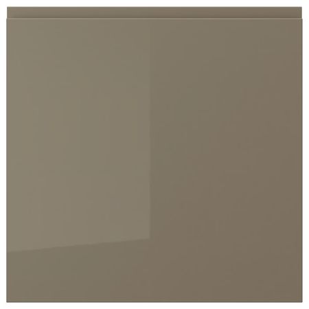VOXTORP Дверь - глянцевый темный серо-коричневый 60x60 см
