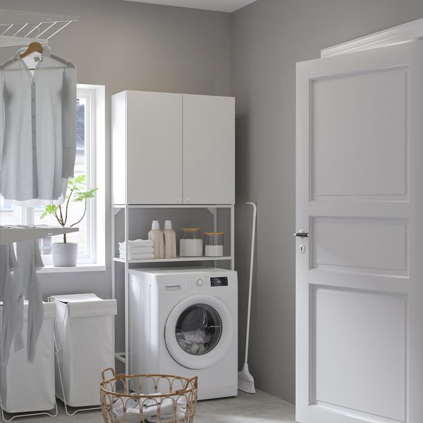 Комбинация для хранения, белый, 80x32x204 см IKEA BEGIVENHET БЕГИВЕНХЕТ 494.774.30 - фото 3