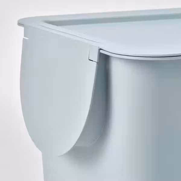 TRÖSKNING ТРЁСКНИНГ Контейнер с крышкой - серо-синий светлый 25 л - фото 10