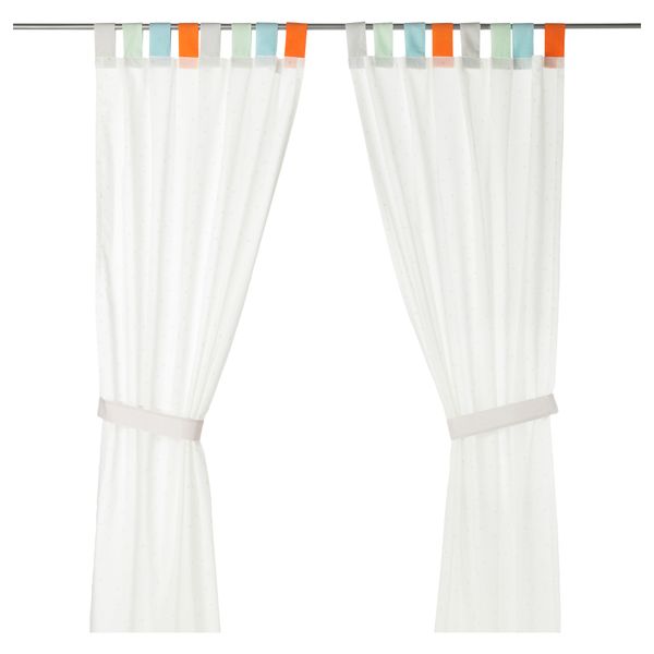 Гардины с прихватом, 1 пара ХИММЕЛЬСК, серый (120x300 см) - фото 1