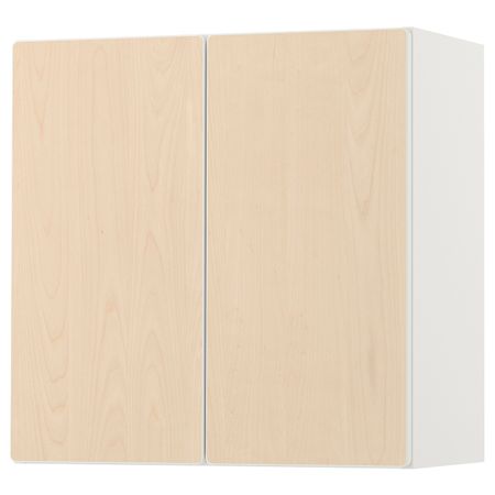 Навесной шкаф, белый береза/с 1 полкой 60x32x60 см IKEA SMÅSTAD СМОСТАД 393.951.09