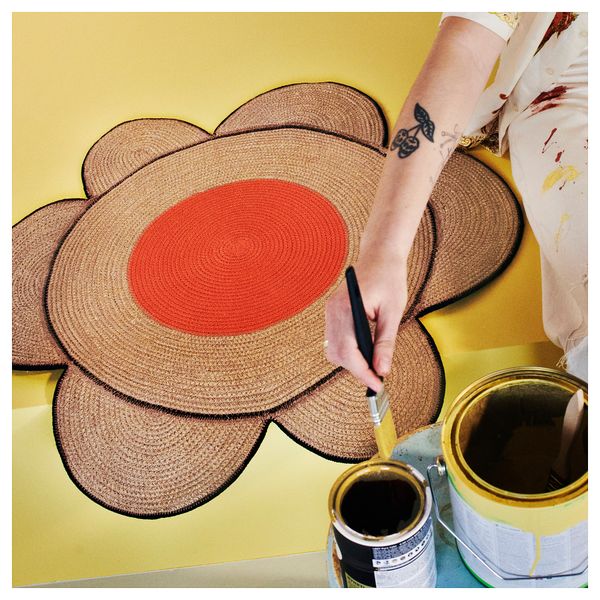 Ковер, в форме цветка неокрашенный IKEA MÄVINN 405.750.48 - фото 2