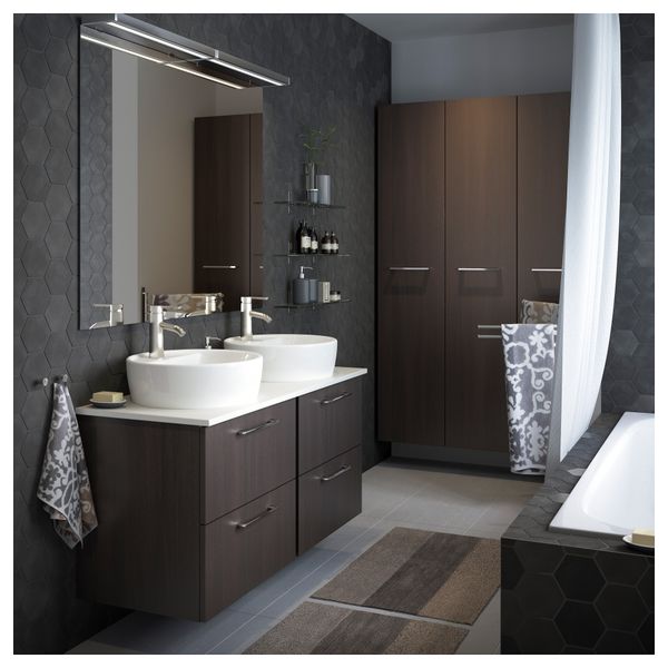 Коврик для ванной БАРВАЛЛА, разноцветный (60x90 см) - схема-чертеж с размерами