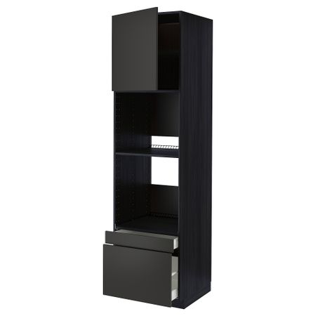 Высокий шкаф для духовки, комбинированный духовка + дверца, 2 ящика IKEA METOD МЕТОД, MAXIMERA МАКСИМЕРА 294.980.56