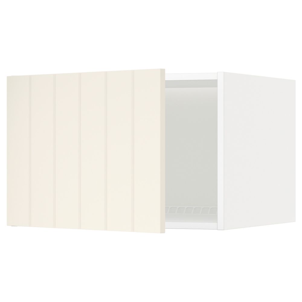 Верхний шкаф на холодильник, морозильник МЕТОД, белый, Хитарп белый с оттенком - схема-чертеж с размерами