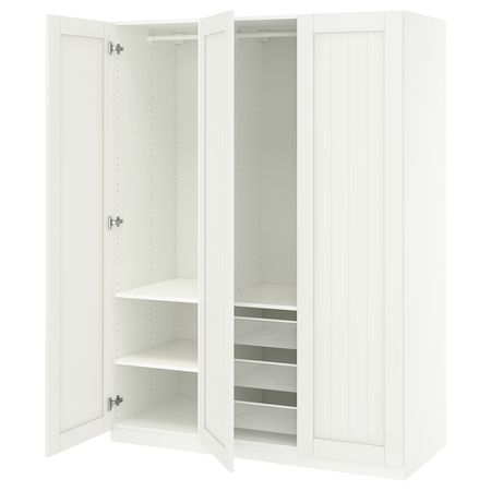 PAX / GULLABERG Гардероб, комбинация - белый/белый 150x60x201 см