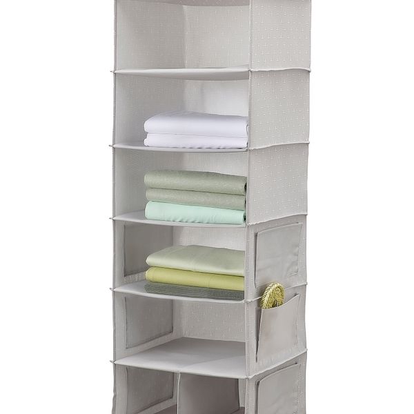 Подвесной модуль, 7 отделений, серый с рисунком, 30x30x90 см IKEA BLÄDDRARE БЛЭДДРАРЕRE БЛЭДДРАРЕ 104.744.04 - фото 3