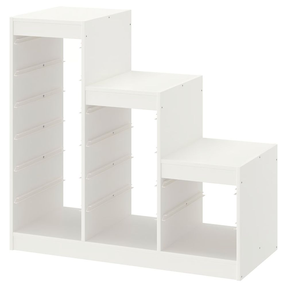 TROFAST Каркас - белый 99x44x94 см - схема-чертеж с размерами