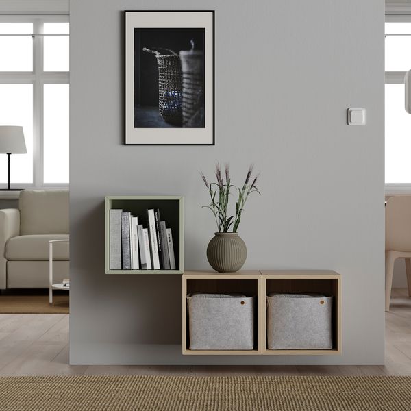 Комбинация настенных шкафов, 105x35x70 см, светло-зеленый IKEA EKET ЭКЕТ 994.298.61 - фото 5