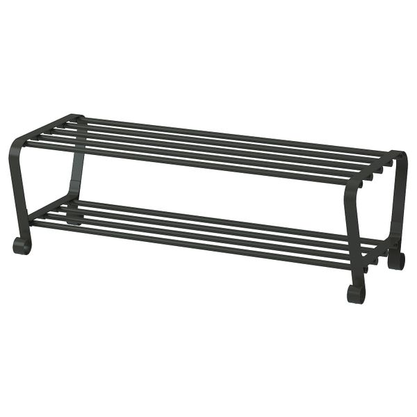 Полка для обуви, черный 90x34x28 см IKEA PORTIS ПОРТИС 803.890.49 - фото 1