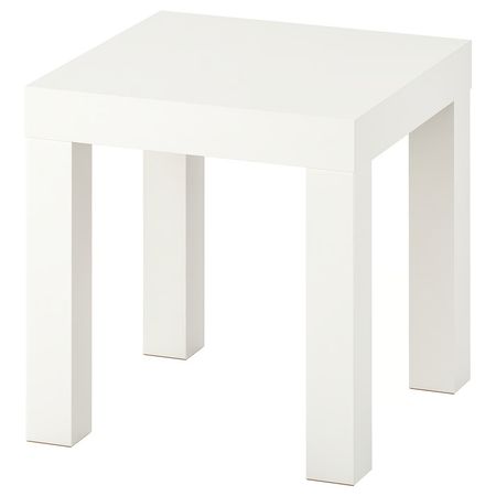 LACK Придиванный столик - белый 35x35 см