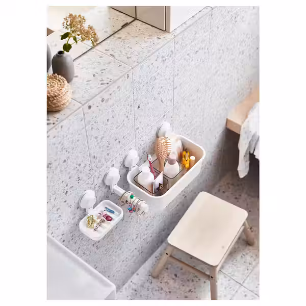 TISKEN Держатель туалетн бумаги н/присоске - белый - фото 4