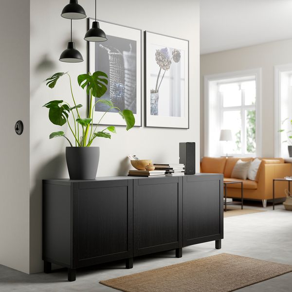 Комбинация для хранения с дверцами, 180x42x74 cm IKEA BESTÅ БЕСТО 291.397.37 - фото 4