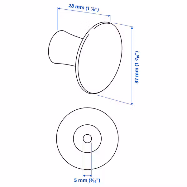 VINNÄSET Ручка мебельная 37 мм - фото 9