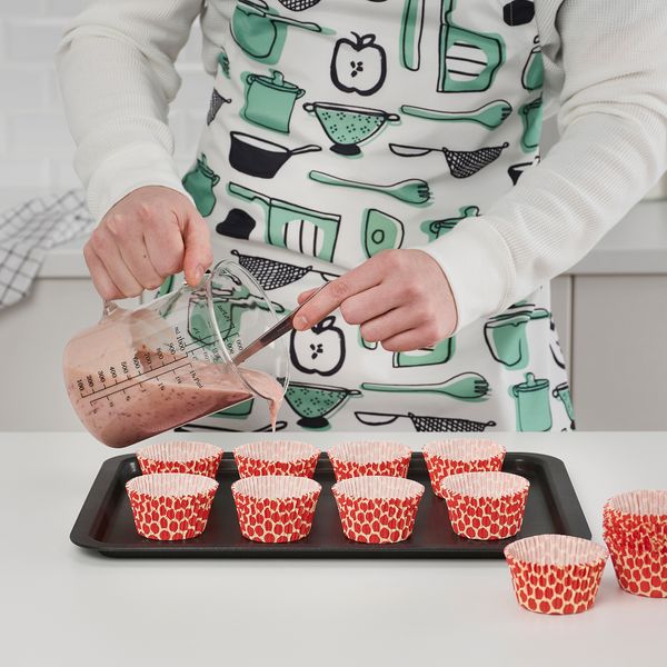 Формочка для выпечки, точечный, красный IKEA SNÖKRABB КРАББA 605.603.81 - фото 3