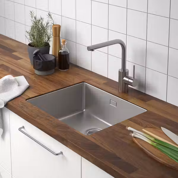 KARLBY Столешница под заказ - грецкий орех/шпон 63.6-125x3.8 см - фото 5